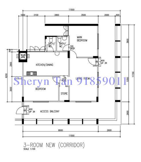 Blk 740 Bedok Reservoir Road (Bedok), HDB 3 Rooms #127428312